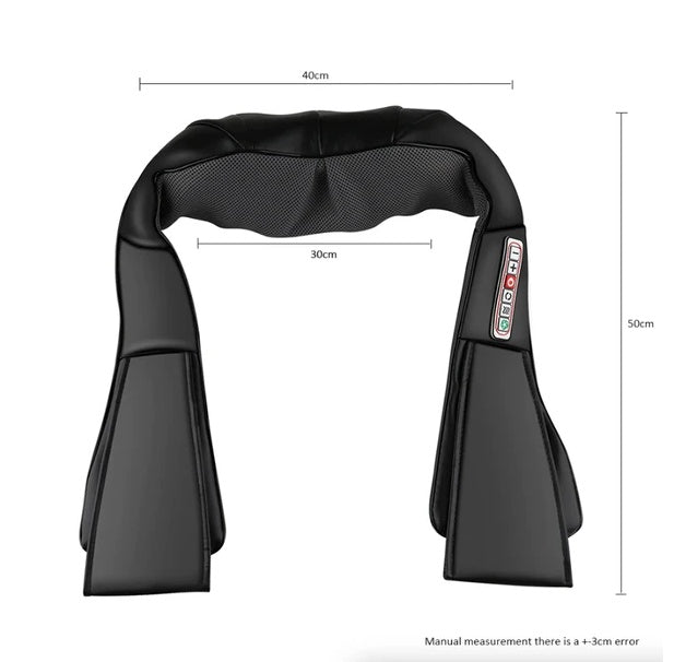 Luxury Heated Neck & Shoulder Massager – 3D Deep Tissue Relief Pillow